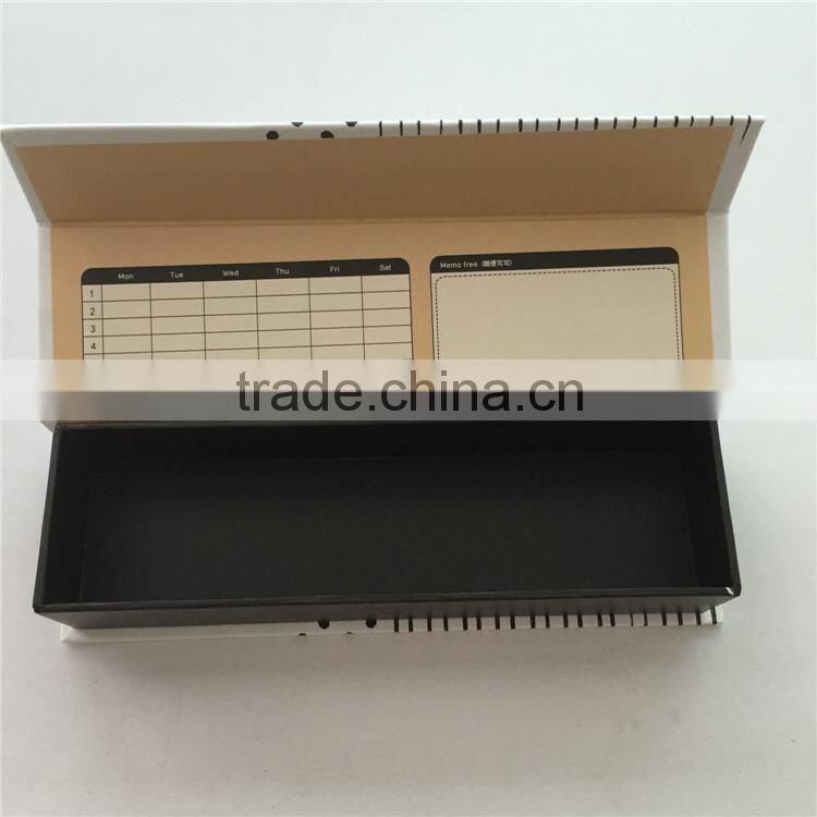 eco-friendly clear customizable wholesale paper unbranded pencil case with magnet closure for school