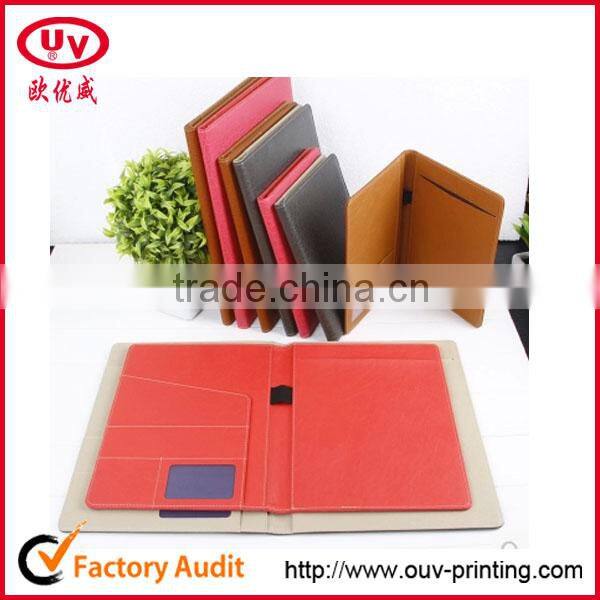 A4 PU leather bound portfolio folder