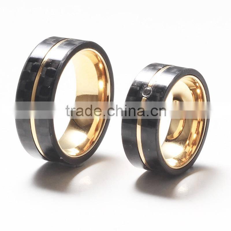 Fashion couple ring stainless steel titanium new designs jewelry