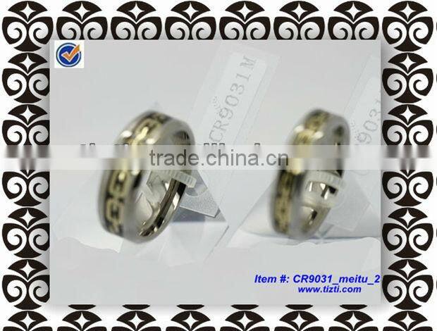 His & Hers Promise Ring Stainless Steel Couples Wedding Engagement Bands