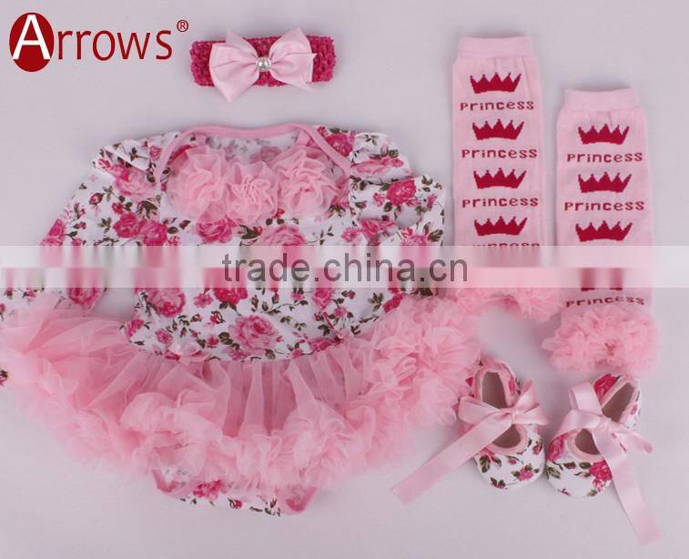 China Best Selling Products New Fashion Girls Tops Baby Long Sleeve Peplum Dress