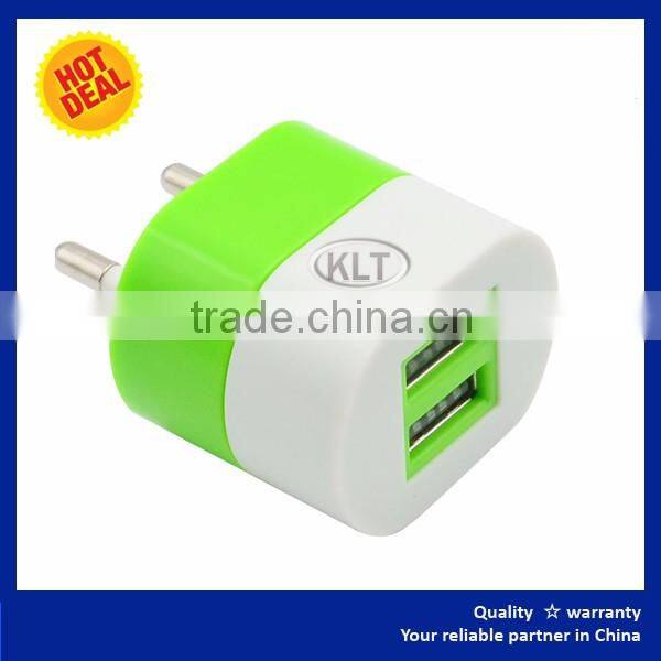 Japan cell phone charger CE ROHS FCC Approved Premium Quality 2 Ports Double USB