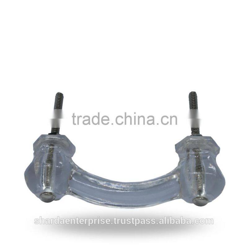 Cut Glass Purple Color Knob