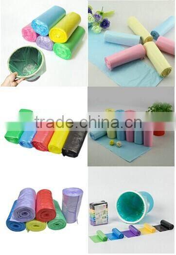 Widely used good quality biodegradable plastic garbage bags on roll