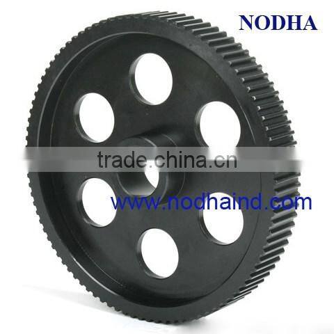 Large HTD aluminum timing pulley custom made aluminum wheel