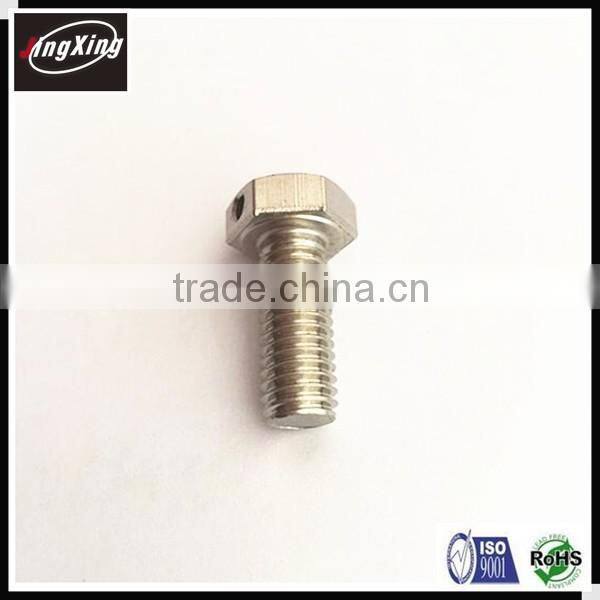 factory price DIN 931 stainless steel hex head half thread screw
