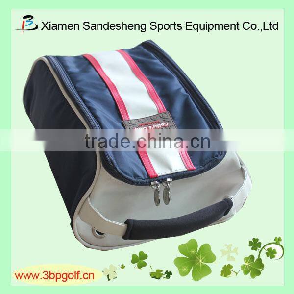 new design hotsell pu leather golf shoe bags