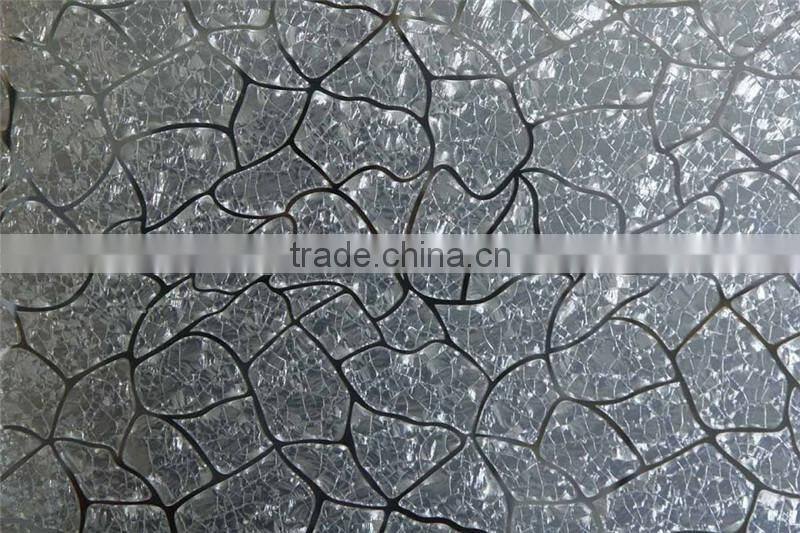 cheap supplier design ice flower mirror glass for interior decoration