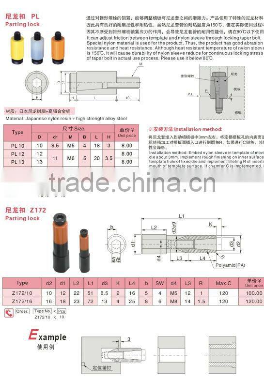 Orange color parting locks,