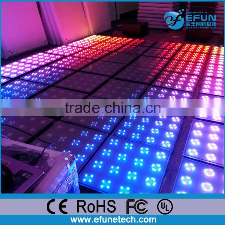 2016 New design rgb color changing art 3D club dance floor with led light