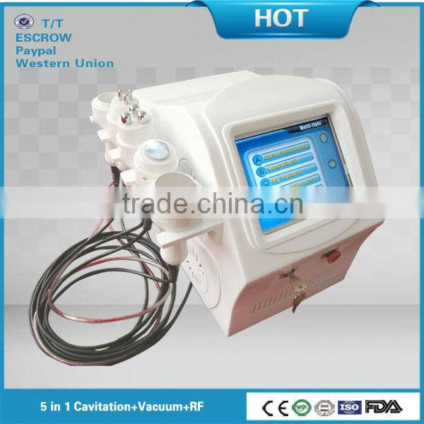 2015 Hottest 5 IN 1 ultrasonic liposuction cavitation for fast body slimming