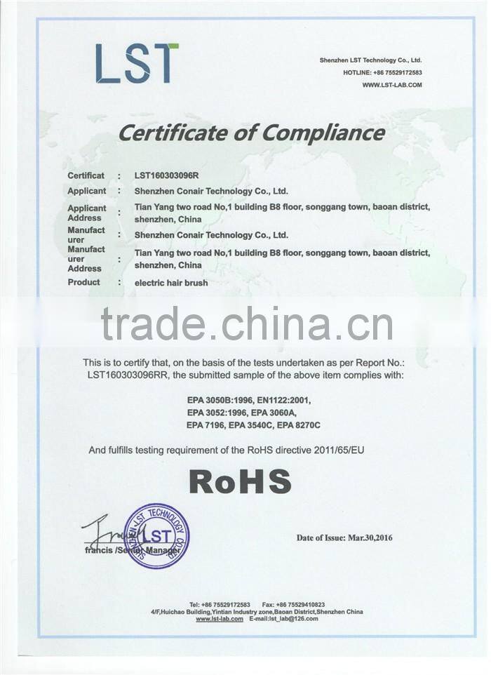 HZ-500 professional hair straightener comb with Aluminum and ceramic spraying