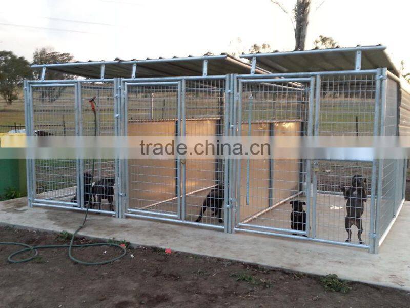 5'X10'X6' heavy duty galvanized steel dog pens enclousures outdoor welded mesh dog kennels