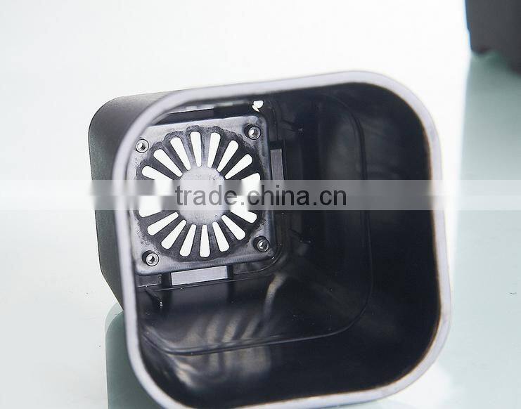 Square small black square succulent plants plastic flowerpot seeding pot