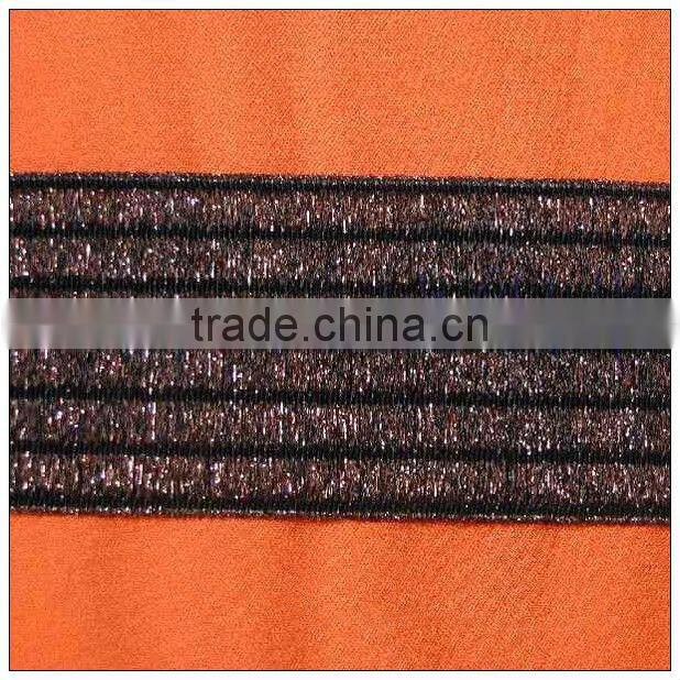 Twill elastic crepe bandage with blue lines for underwear