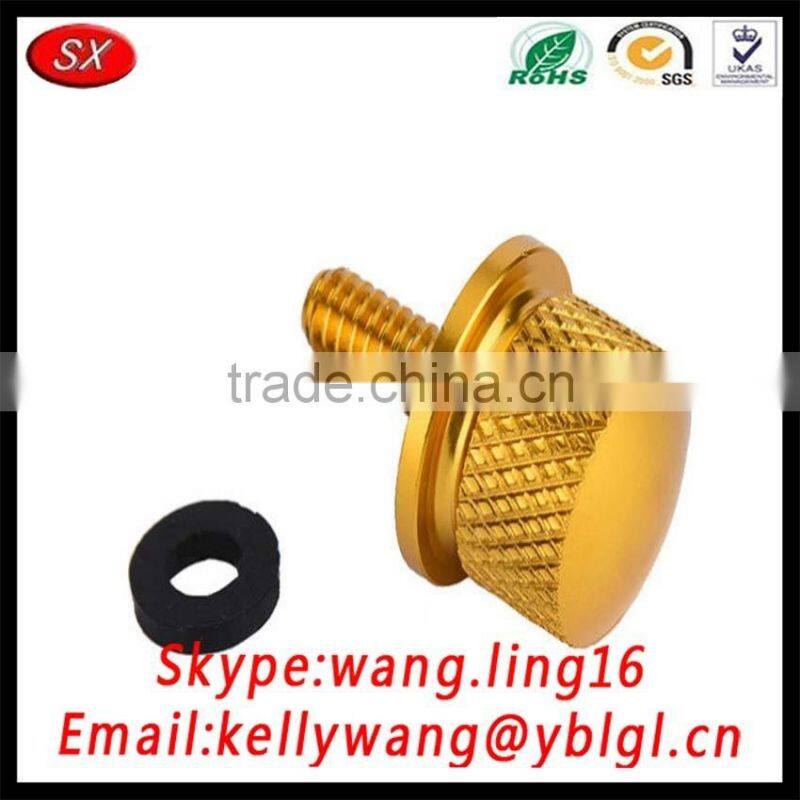 SX Factory 2017 Black Billet Aluminum Knurled Seat Bolt,Titanium Screw,Golden Fender Bolt Screw