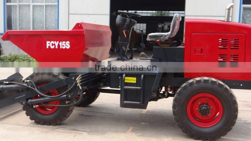 China 1.5T Mini Dumper, with CE certifacation, hydraulic brake and steering