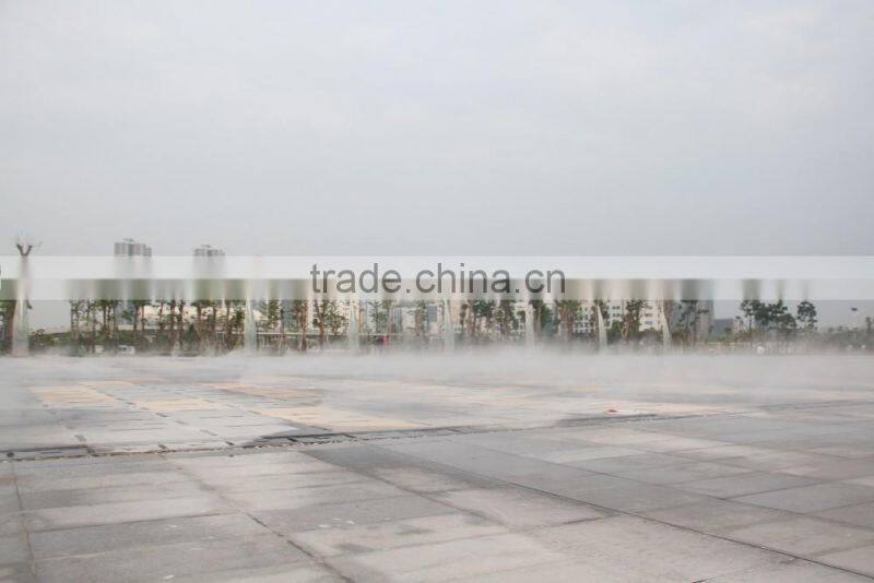Outdoor artificial cold fog water fountain