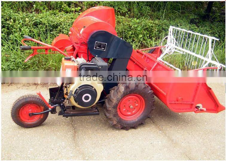 Crawler type small grain harvester