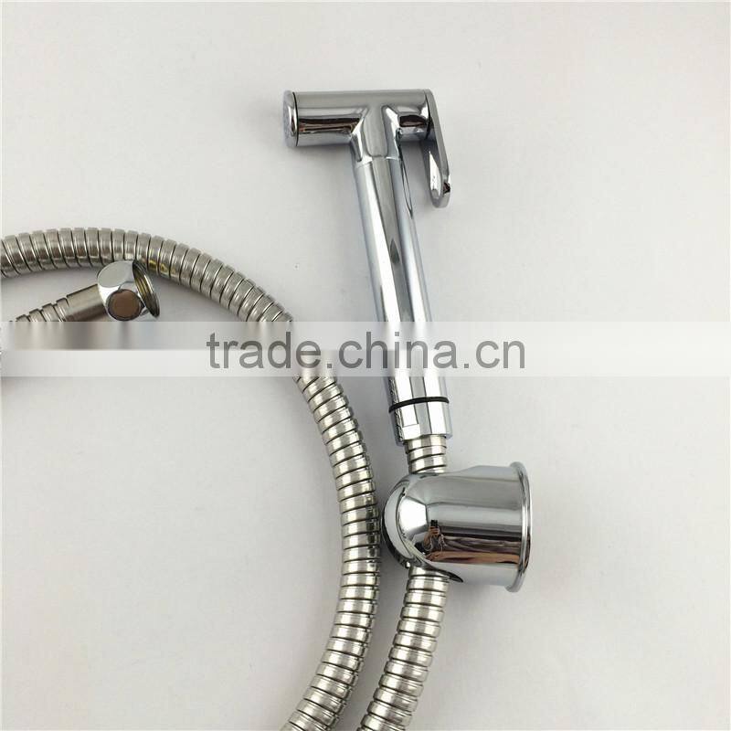 brass type toile bidet sprayer shattaf with stainless steel flexible hose