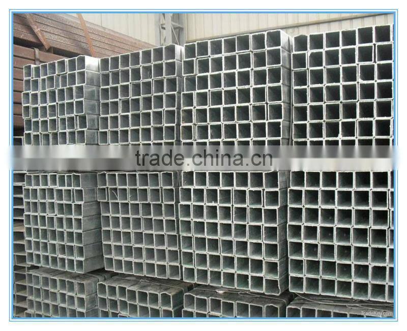 zinc coated square pipe/Q195-Q345 black square and rectangle steel pipe/tubes