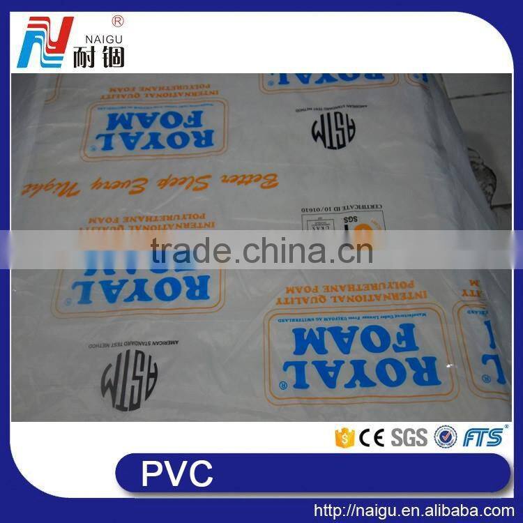 NAIGU pvc plastic printing film for mattress packaging