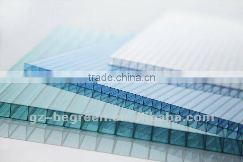 Polycarbonate milk white triple wall hollow sheet for greenhouse