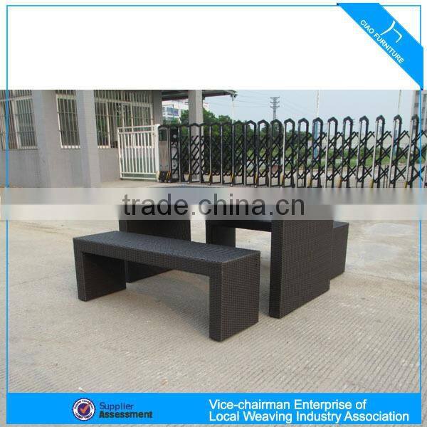 HK-7817 garden furniture synthetic rattan bar set