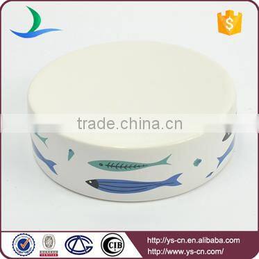 Wholesale 4pcs ceramic different fish bathroom set for children