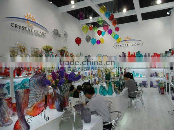 Wholesale import handblown stone shape glass mosaic flower vase