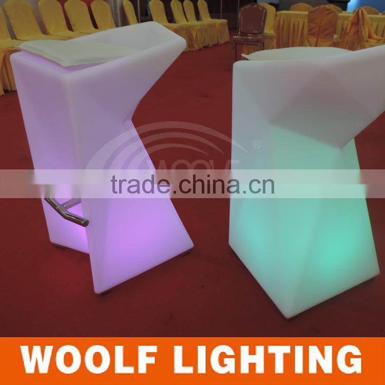 Modern Waterproof Rechargeable Illuminated Bar LED Chair