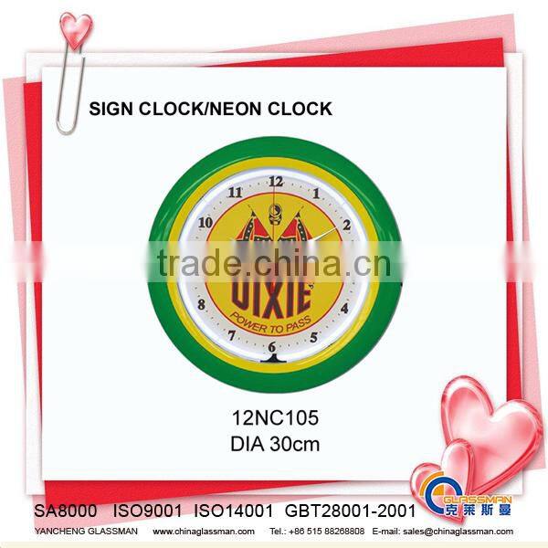 NEON CLOCK WALL CLOCK 12NC102