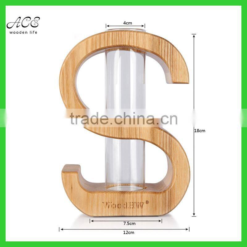 High quality solid wood vase holder