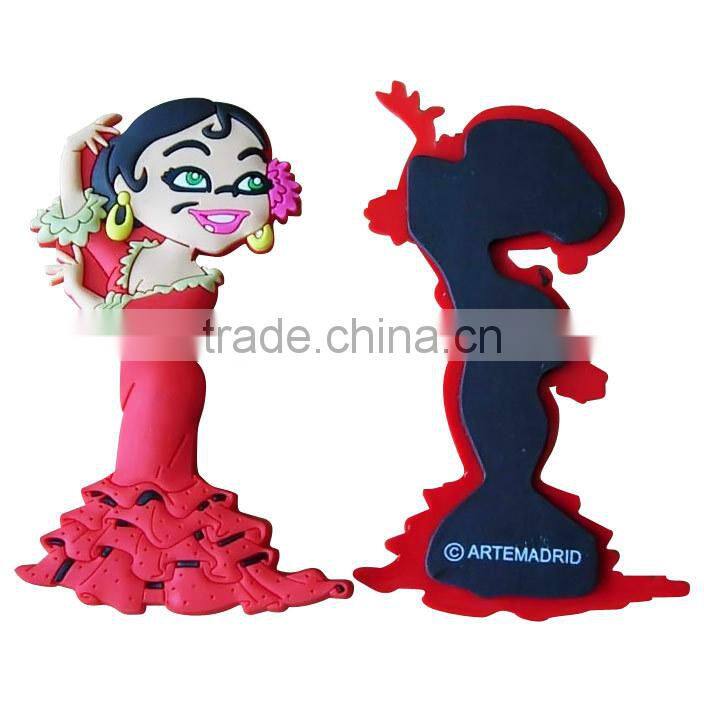 PVC rubber fridge magnet