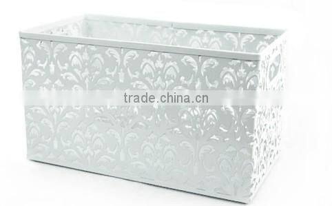 Rectangle Metal Mesh Storage Container, 270*145*152 mm