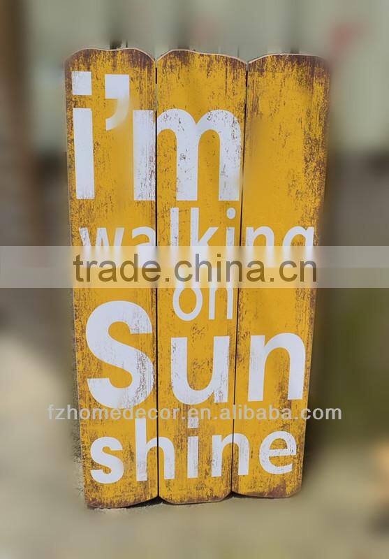 Rustic wood/MDF Wall shelf with Hooks