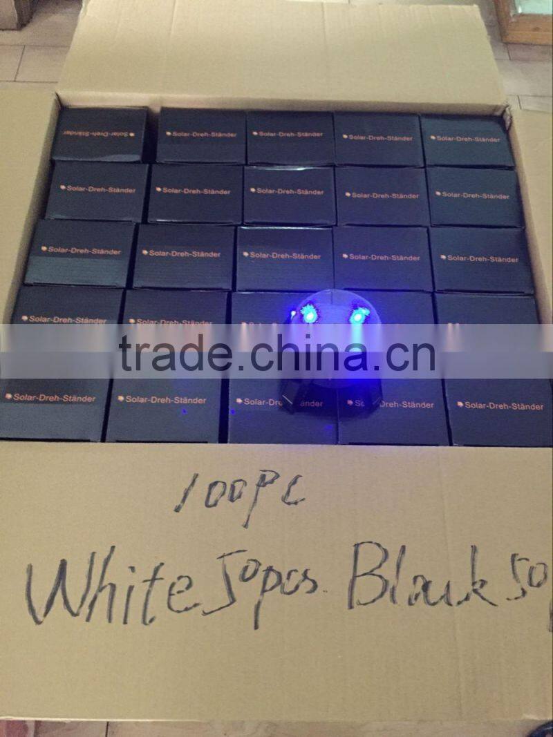 Solar Powered Rotary Display Turntable With LED Light Factory Cheap Price For Sale