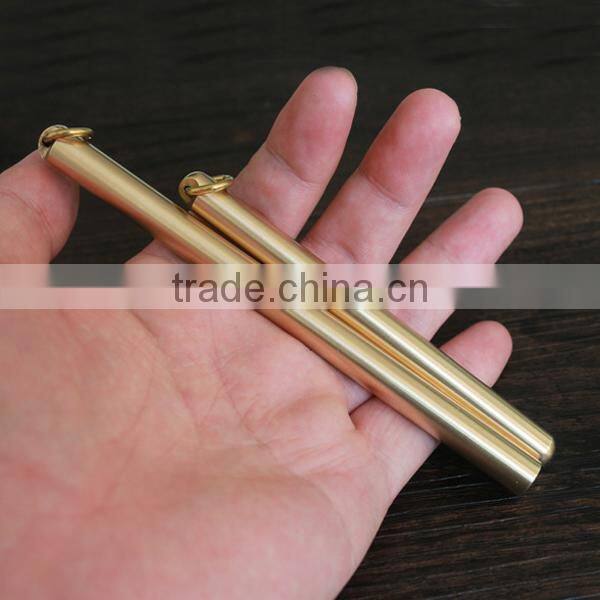 Retro Brass Signature Pen, Portable Hand-Polished Copper Pen Handmade