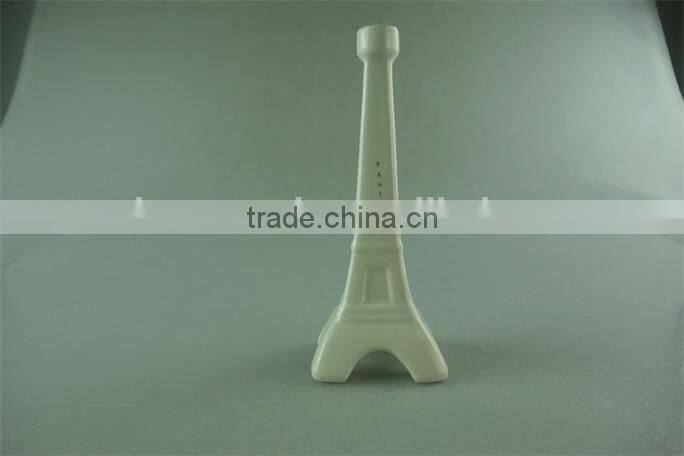 stock white mini Eiffel Tower art porcelain for home decoration