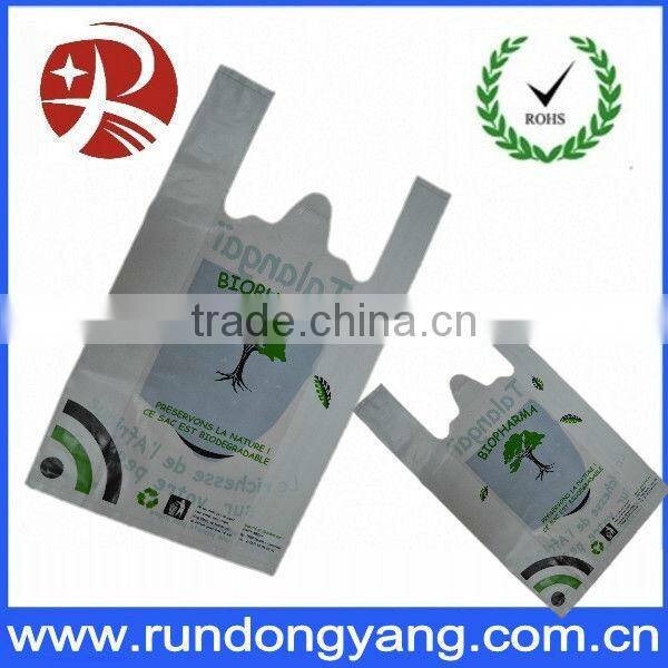 disposable plastic t shirt bag with factory price