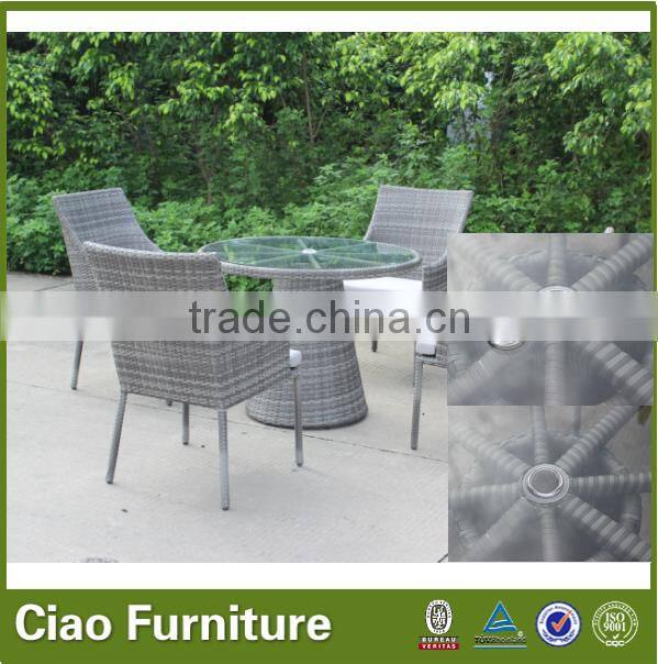 balcony outdoor wicker coffee furniture rattan table and chairs