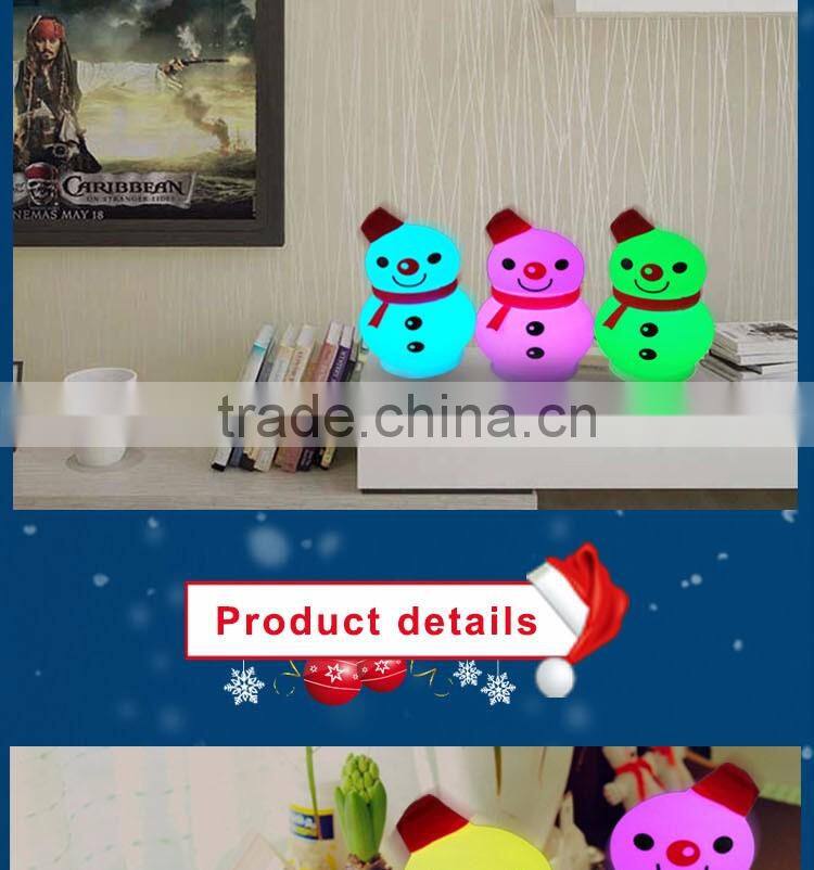 christmas gift battery powered led color changing table lamp