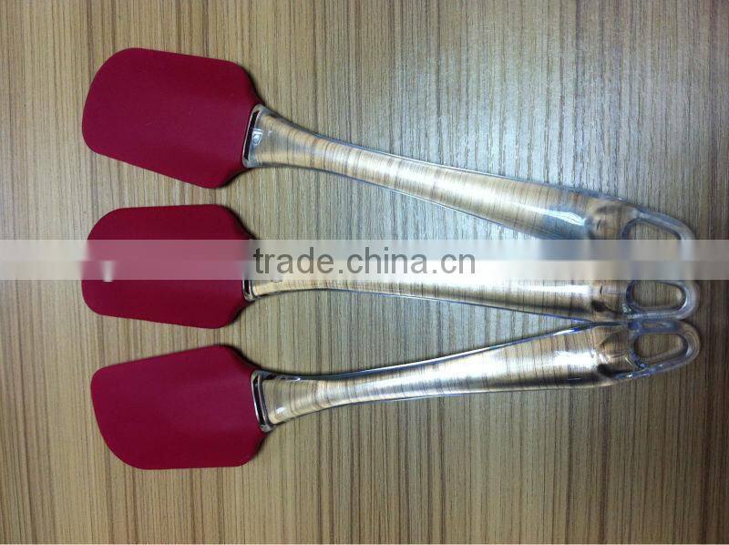 silicone spatula for baking with crystal handle