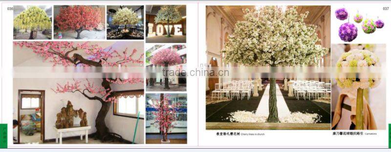 2017 Pink fake cherry blossom tree for wedding decor