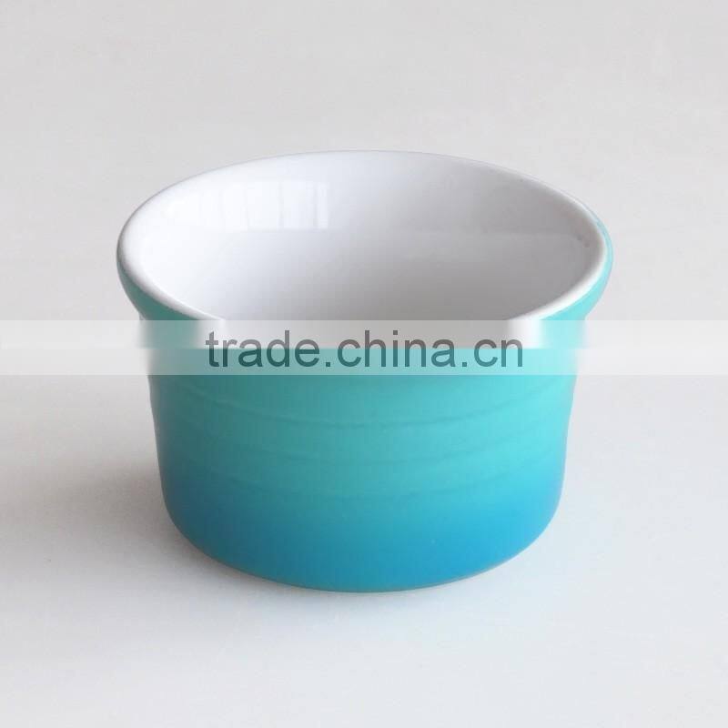 ceramic souffle dish bowl,ceramic bakware souffle bowl,stoneware baking muffin pan