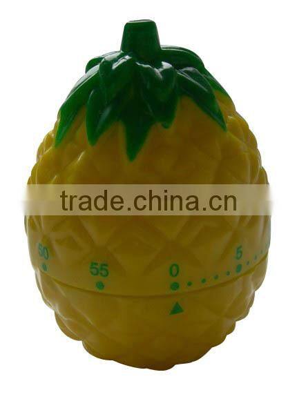 Plastic pineapple shape kitchen timer/countdown timer