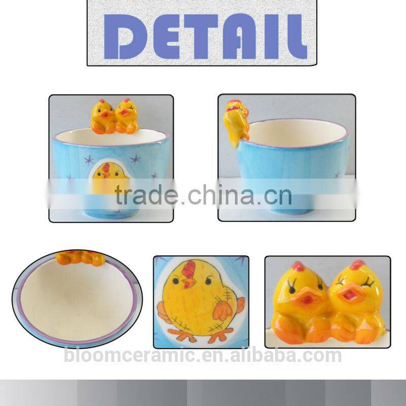low cost ceramic animal head ceramic bowl