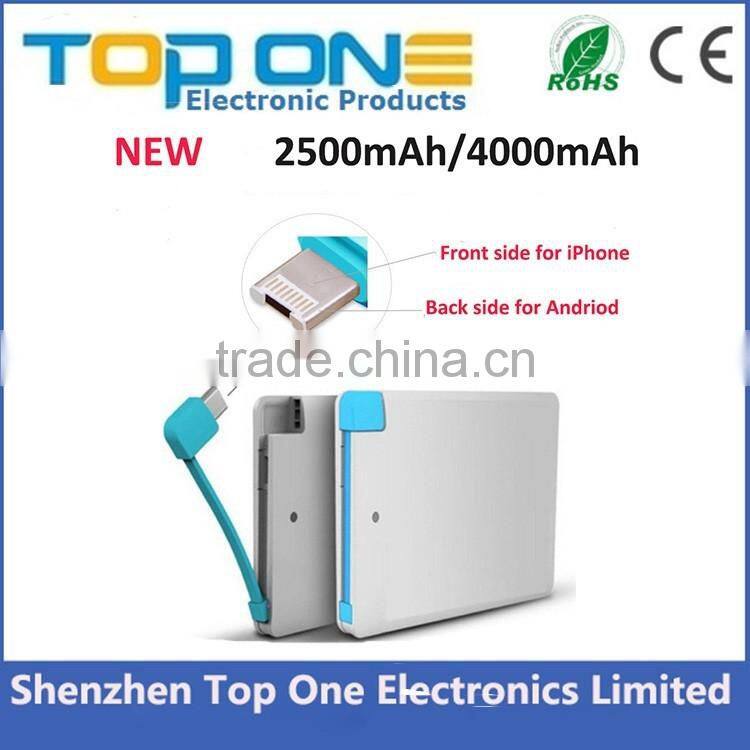 2017 Best souvenir gadget product mini portable power bank 2200mah, USB Travel mobile phone charger