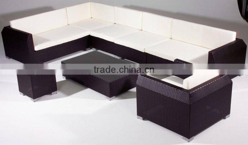 sectional rattan garden sofa set