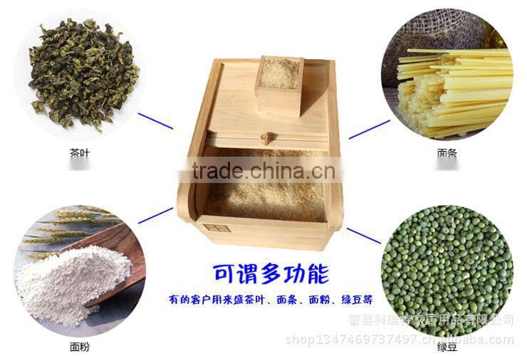 Simple design wooden rice box with burnning color